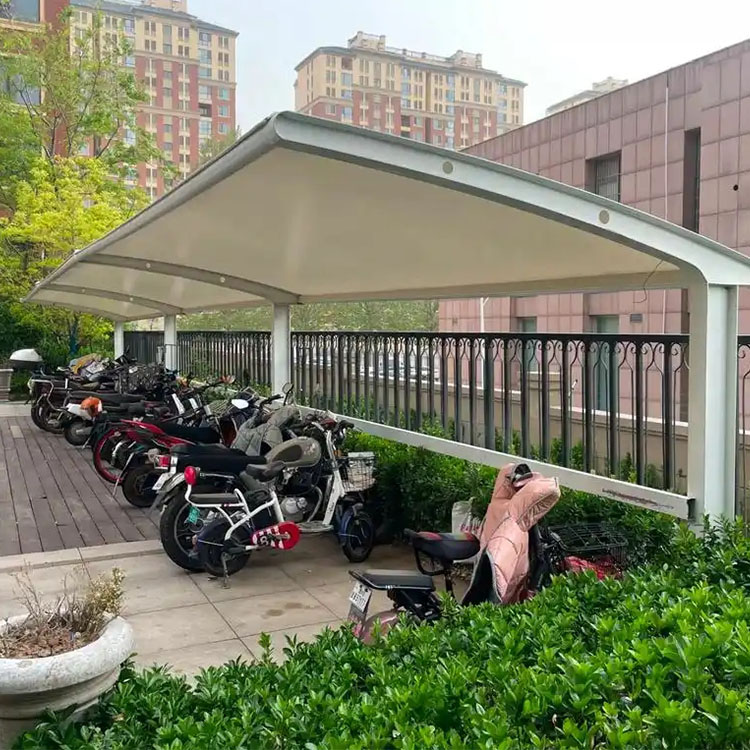 息县膜结构电动车棚